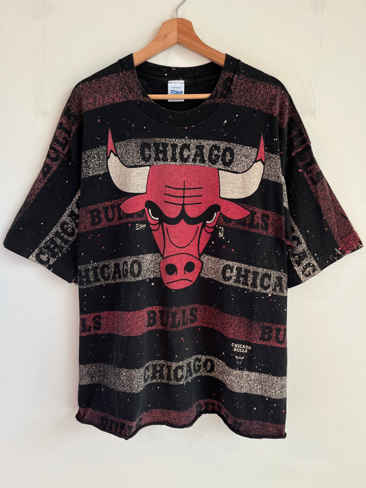 90s Chicago Bulls Salem AOP Cropped Tee (XXL)