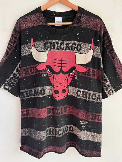 90s Chicago Bulls Salem AOP Cropped Tee (XXL)