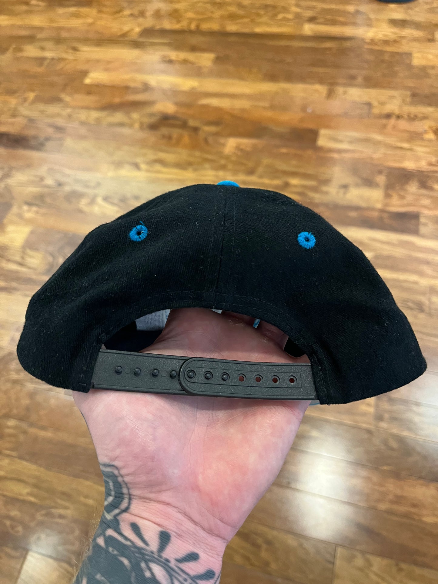 90s Carolina Panthers Circle Logo  Two Toned Hat (OS)