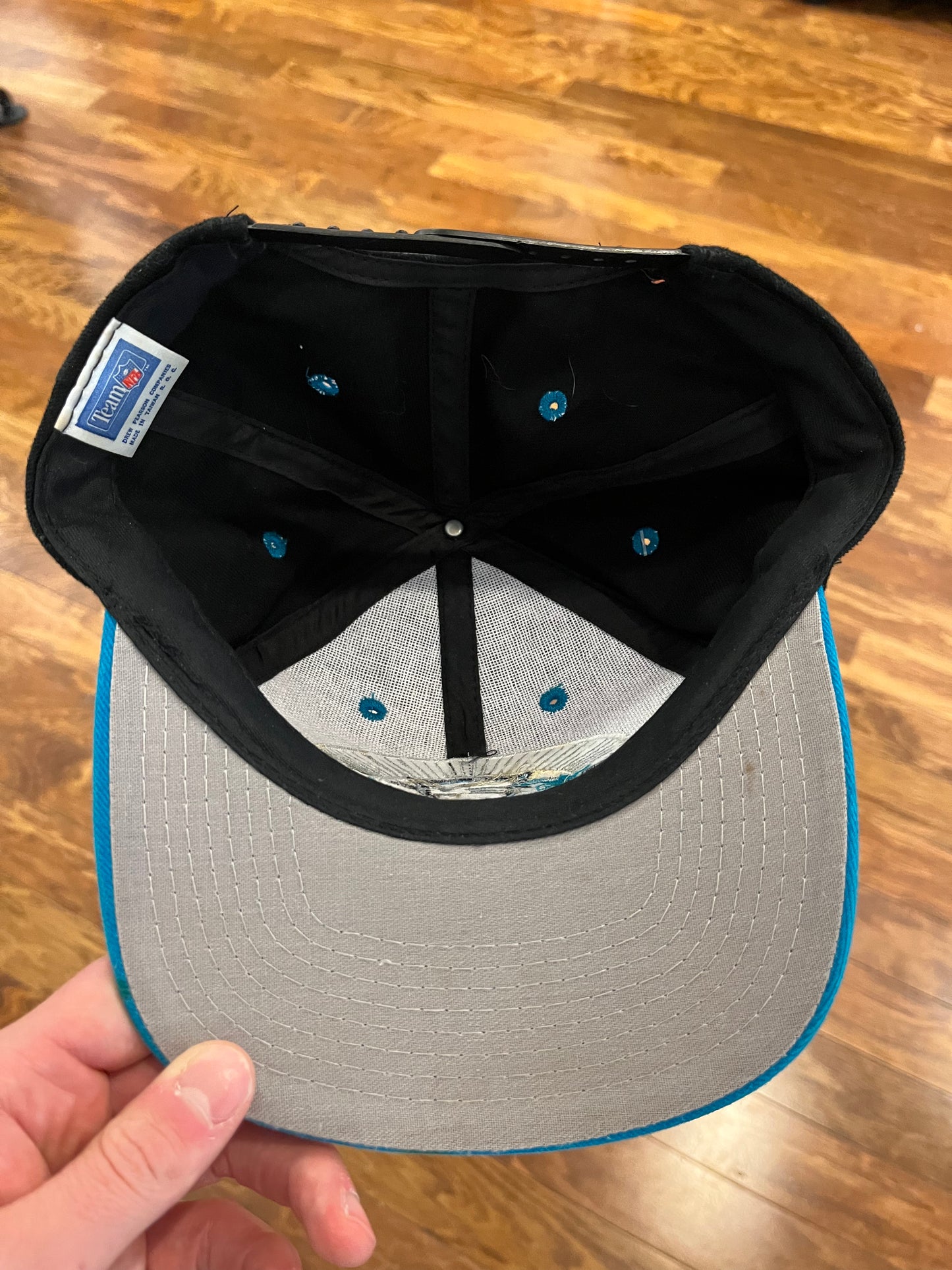 90s Carolina Panthers Circle Logo  Two Toned Hat (OS)