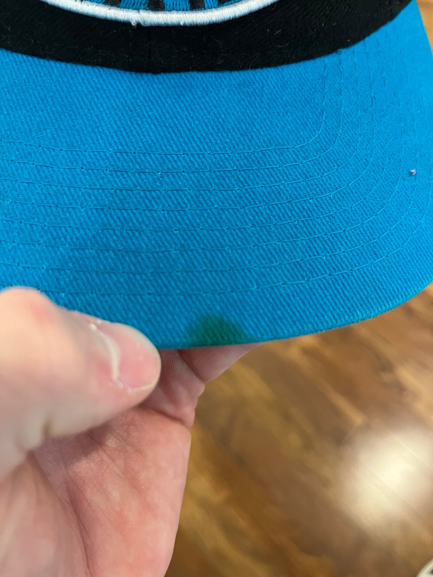 90s Carolina Panthers Circle Logo  Two Toned Hat (OS)