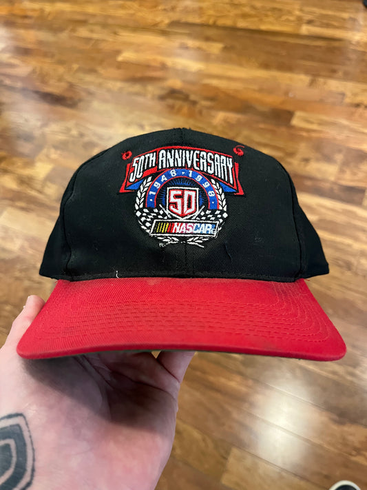 1998 Nascar 50th Anniversary Spell Out Hat (OS)