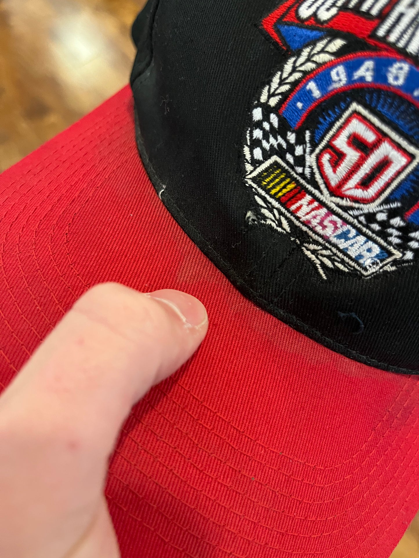 1998 Nascar 50th Anniversary Spell Out Hat (OS)