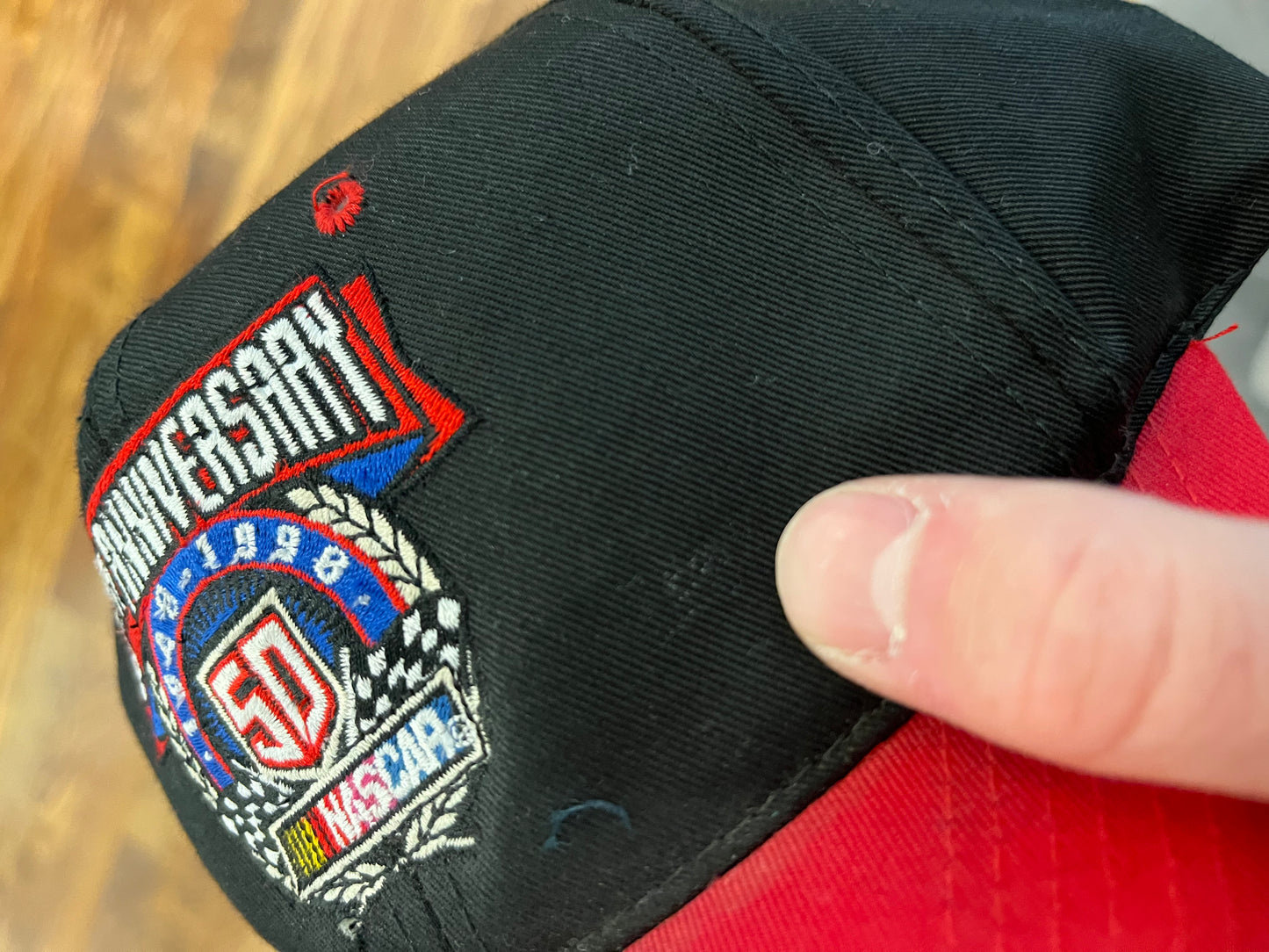 1998 Nascar 50th Anniversary Spell Out Hat (OS)