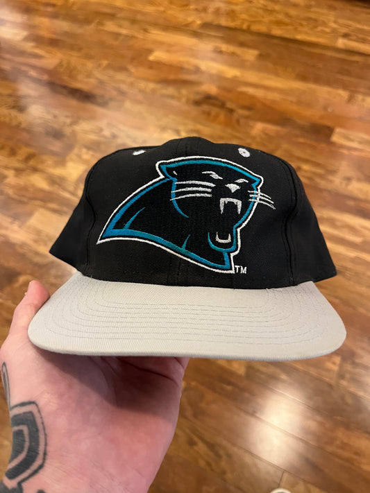 90s Carolina Panthers Big Logo Competitor Two Toned Hat (OS)
