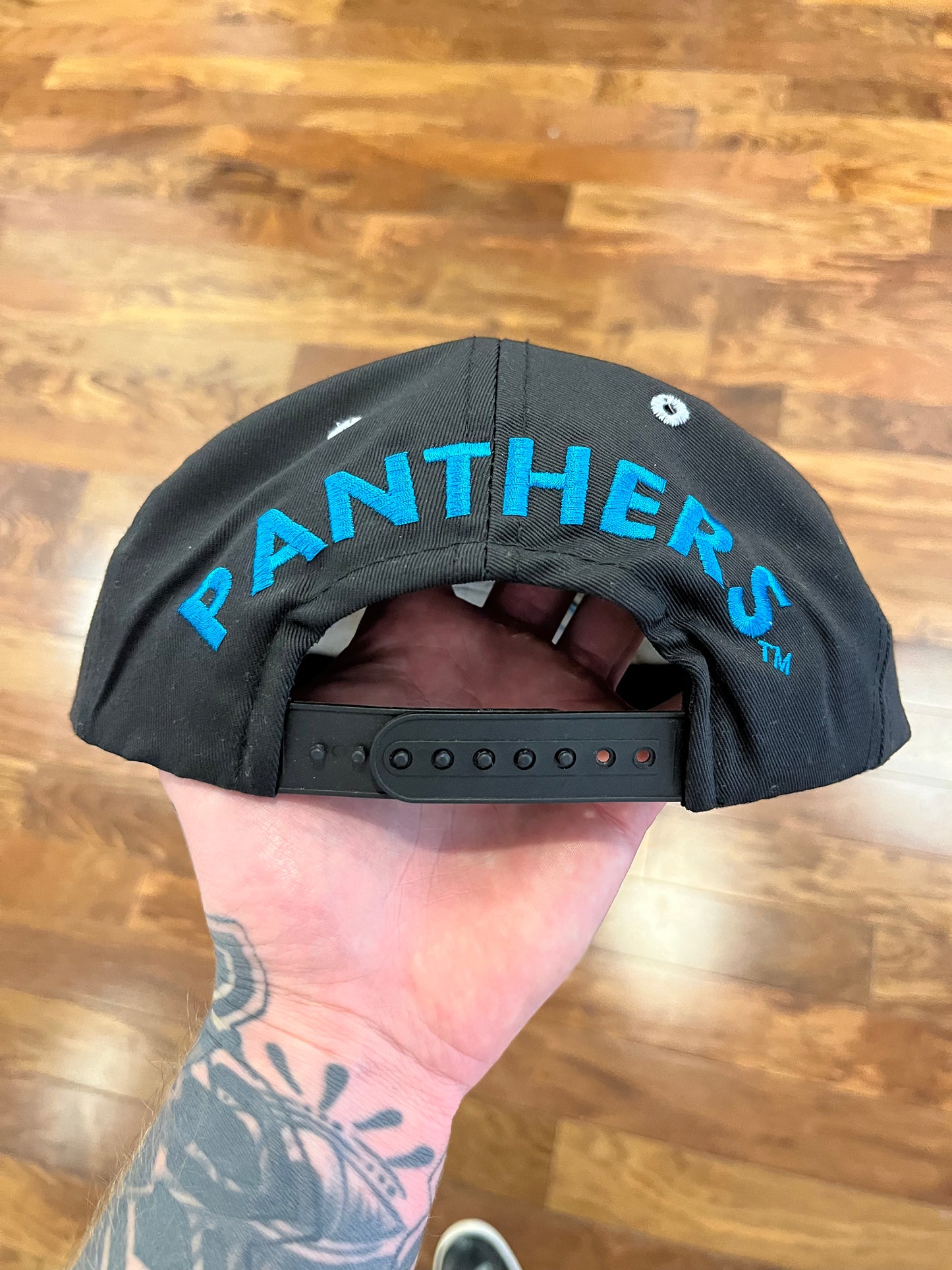 90s Carolina Panthers Center Big Logo Competitor Hat (OS)