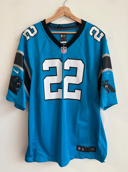 2018 Carolina Panthers Christian McCaffery Electric Blue Jersey (XL)