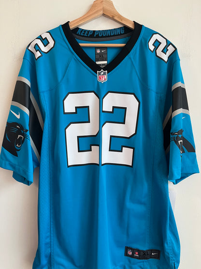 2018 Carolina Panthers Christian McCaffery Electric Blue Jersey (XL)