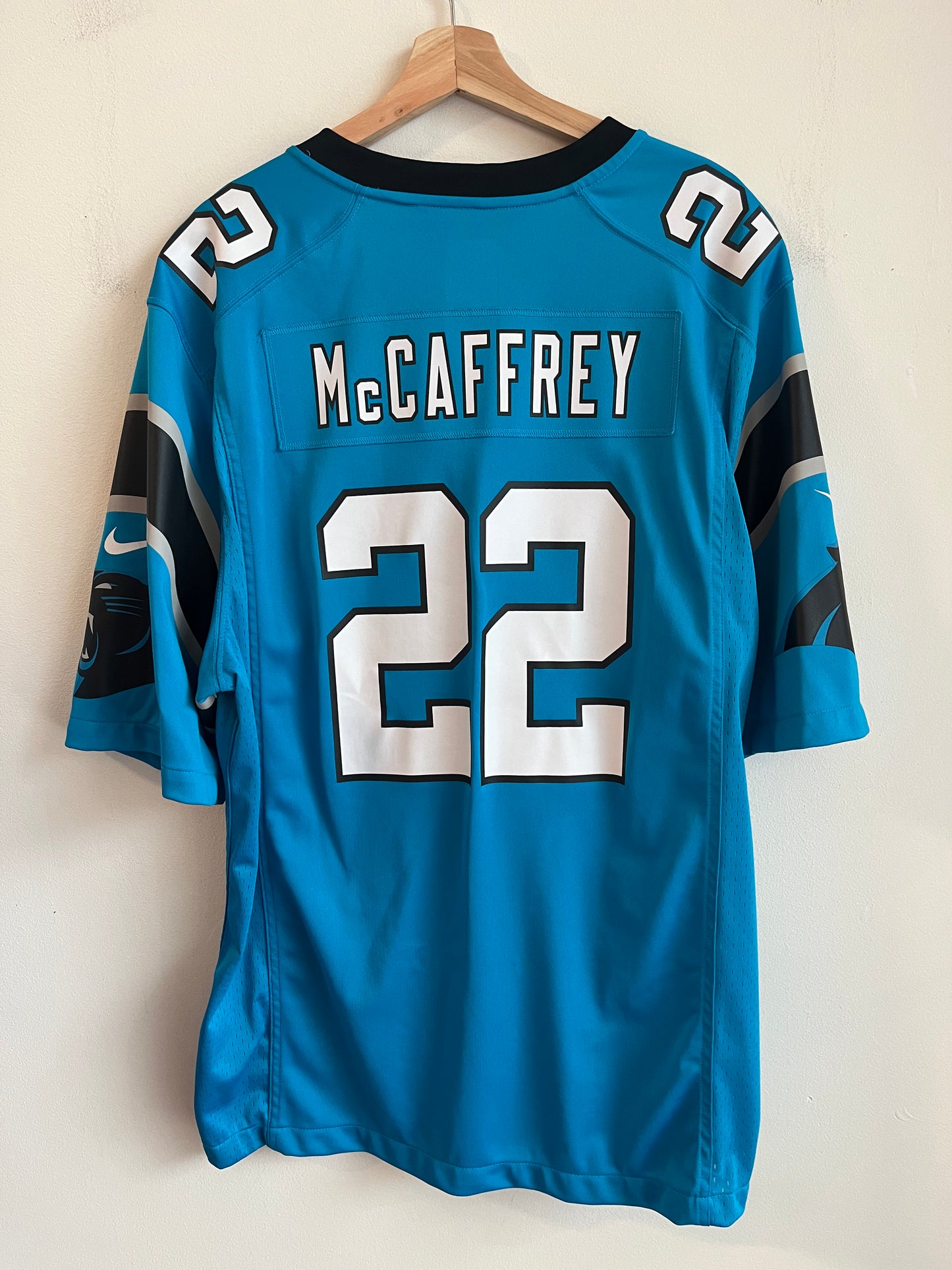 2018 Carolina Panthers Christian McCaffery Electric Blue Jersey (XL)
