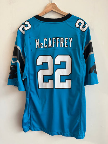 2018 Carolina Panthers Christian McCaffery Electric Blue Jersey (XL)