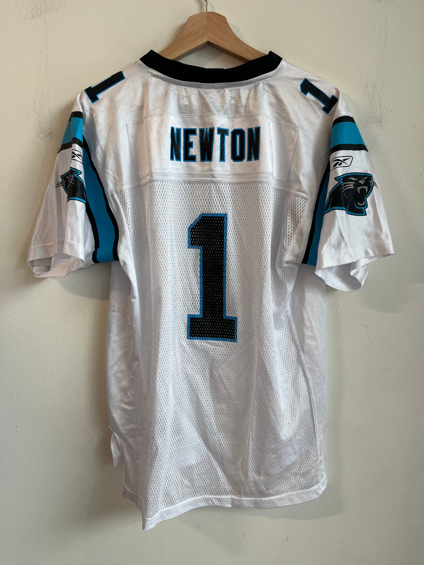 2010s Carolina Panthers Cam Newton Reebok Away Jersey (Youth XL)