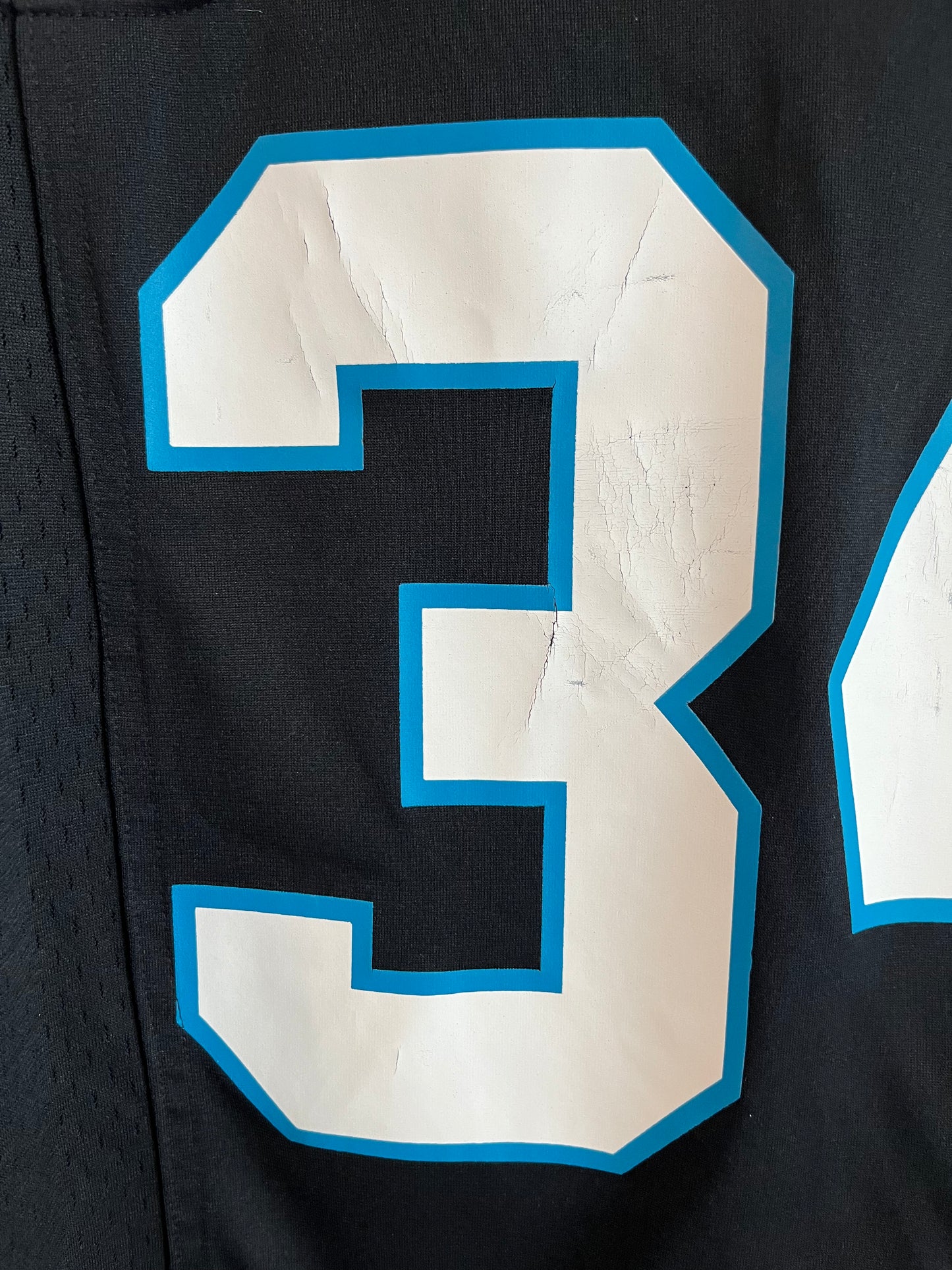 2012 Carolina Panthers DeAngelo Williams Cracked Nike Home Jersey (S)