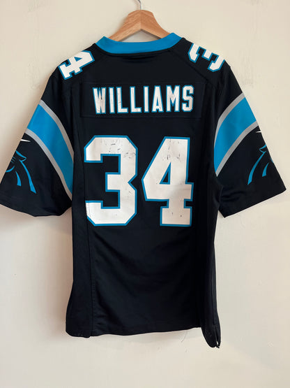 2012 Carolina Panthers DeAngelo Williams Cracked Nike Home Jersey (S)