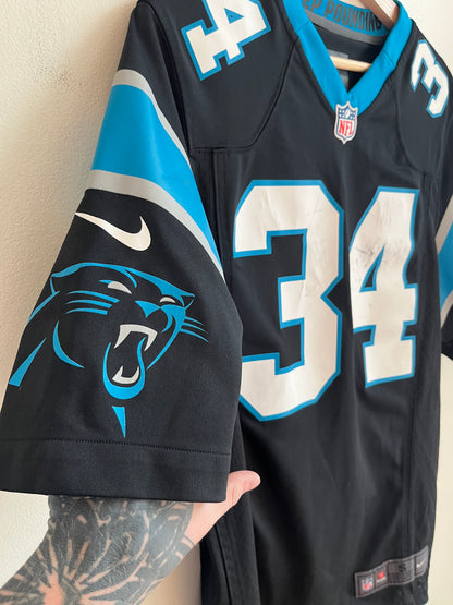 2012 Carolina Panthers DeAngelo Williams Cracked Nike Home Jersey (S)