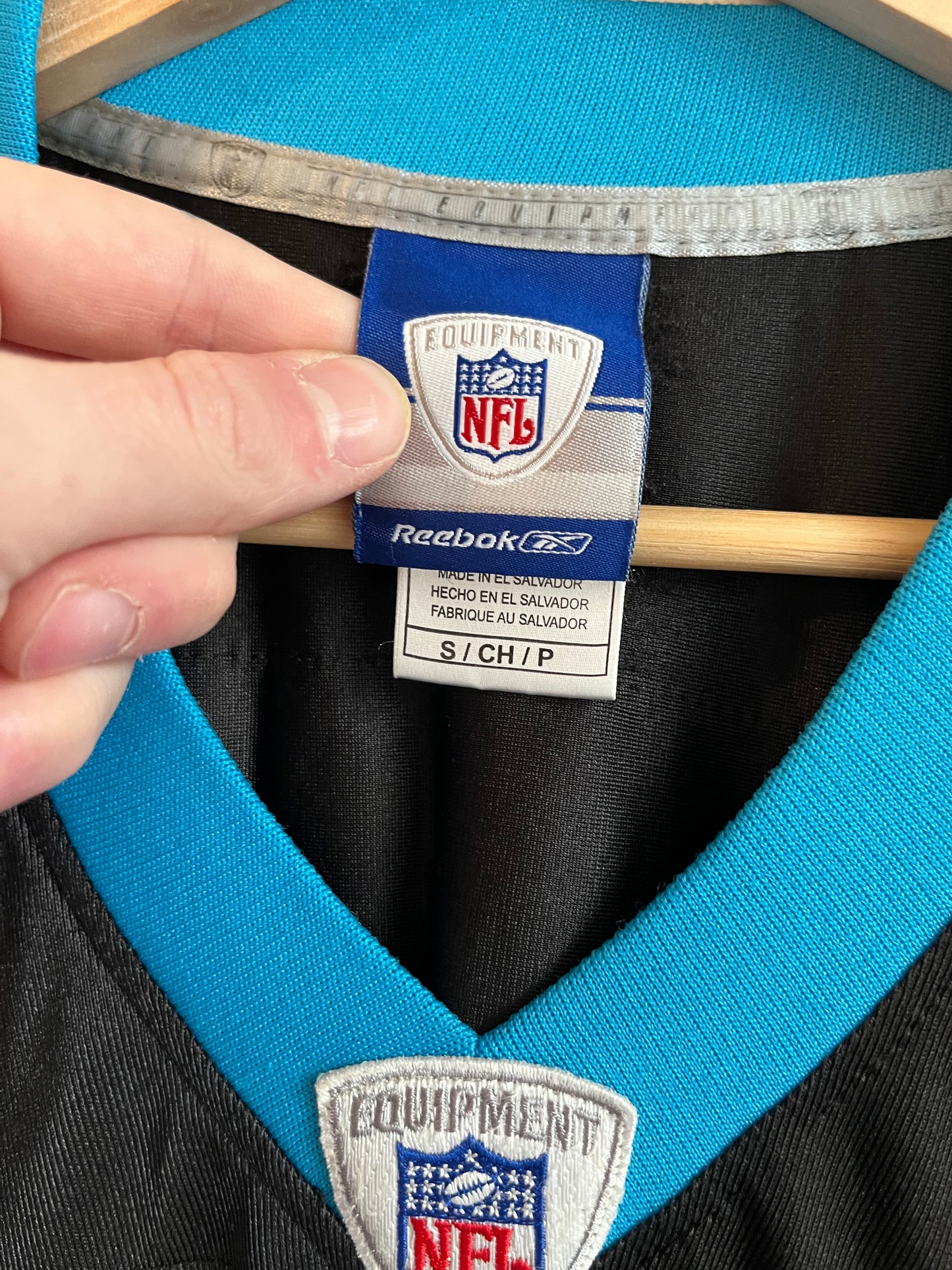 00s Carolina Panthers Steve Smith Home Reebok Jersey (S)