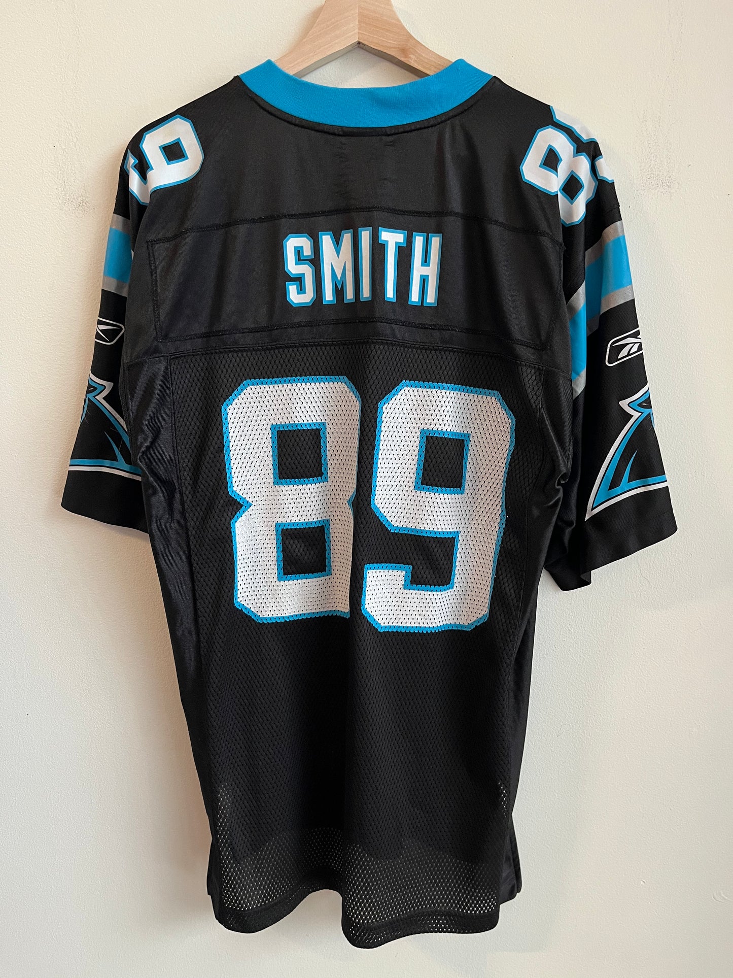 00s Carolina Panthers Steve Smith Home Reebok Jersey (S)