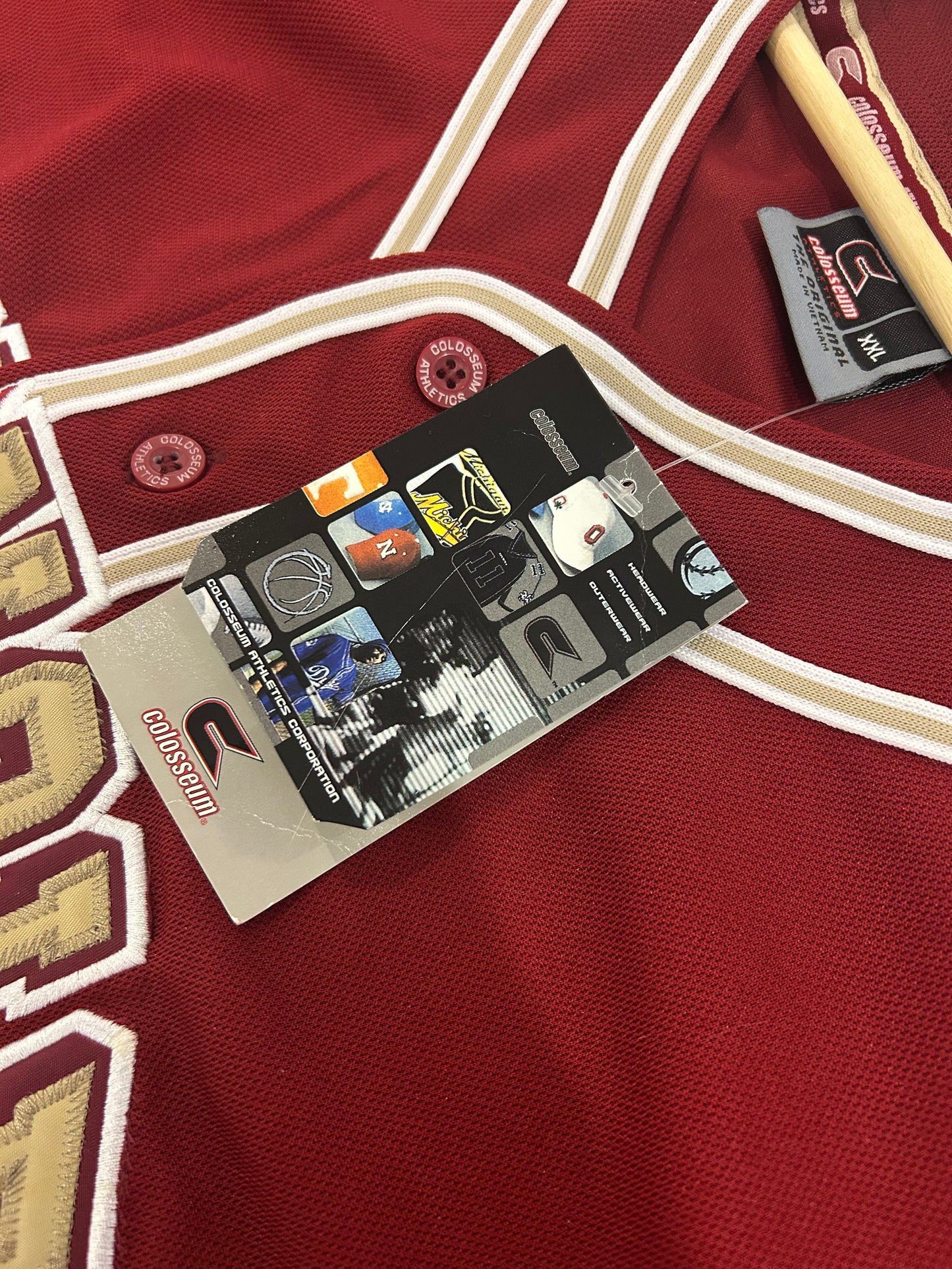 90s Florida State University (FSU) Seminoles Colosseum Baseball Jersey (XXL)