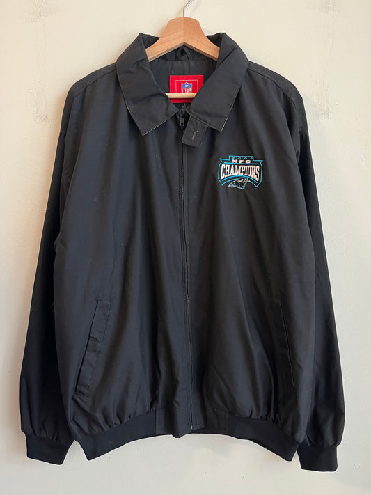 2003 Carolina Panthers Super Bowl Patch Full Zip Windbreaker (L)