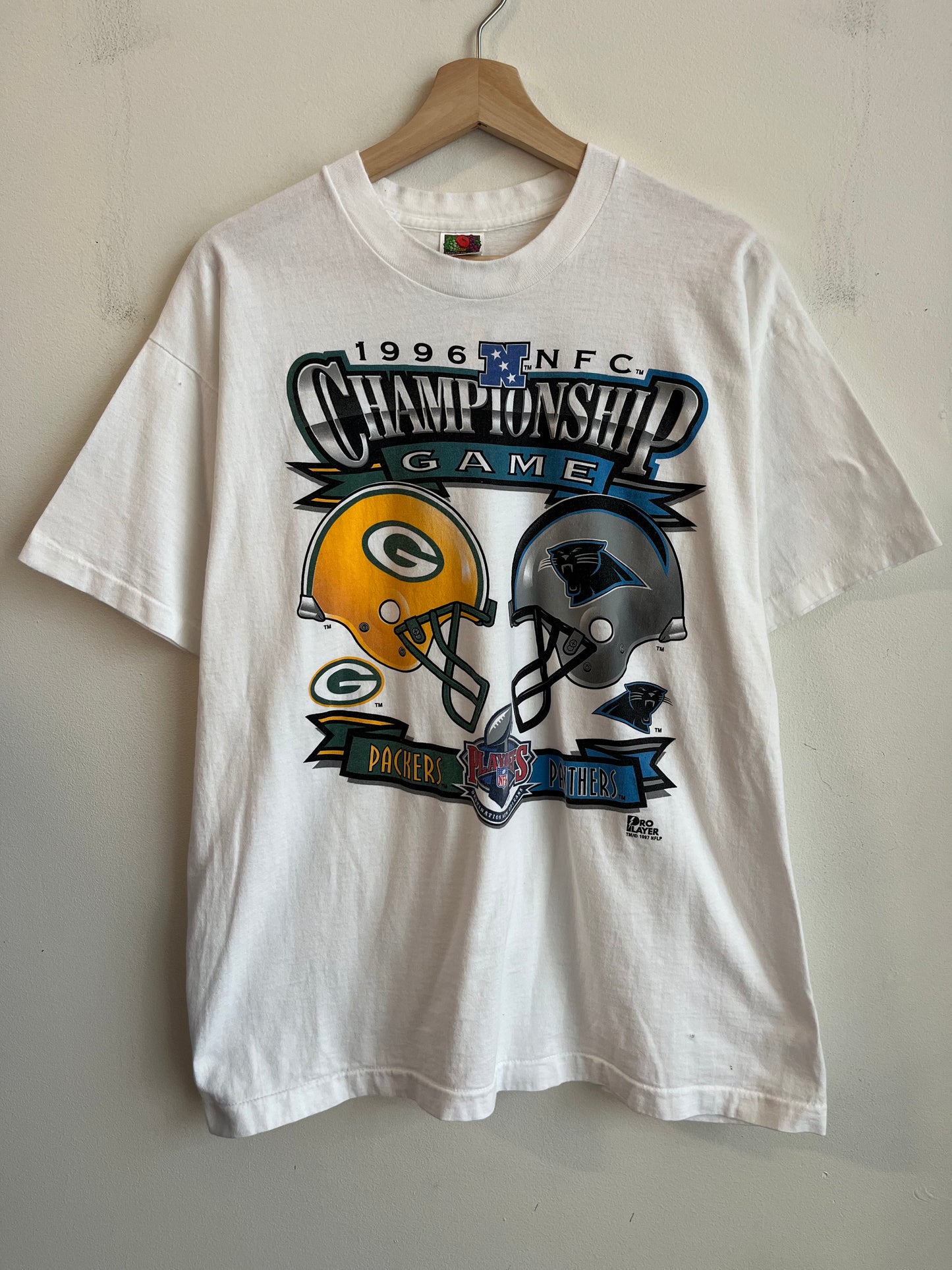1996 Carolina Panthers Vs. Green Bay Packers Championship Game Pro Player Tee (XL)