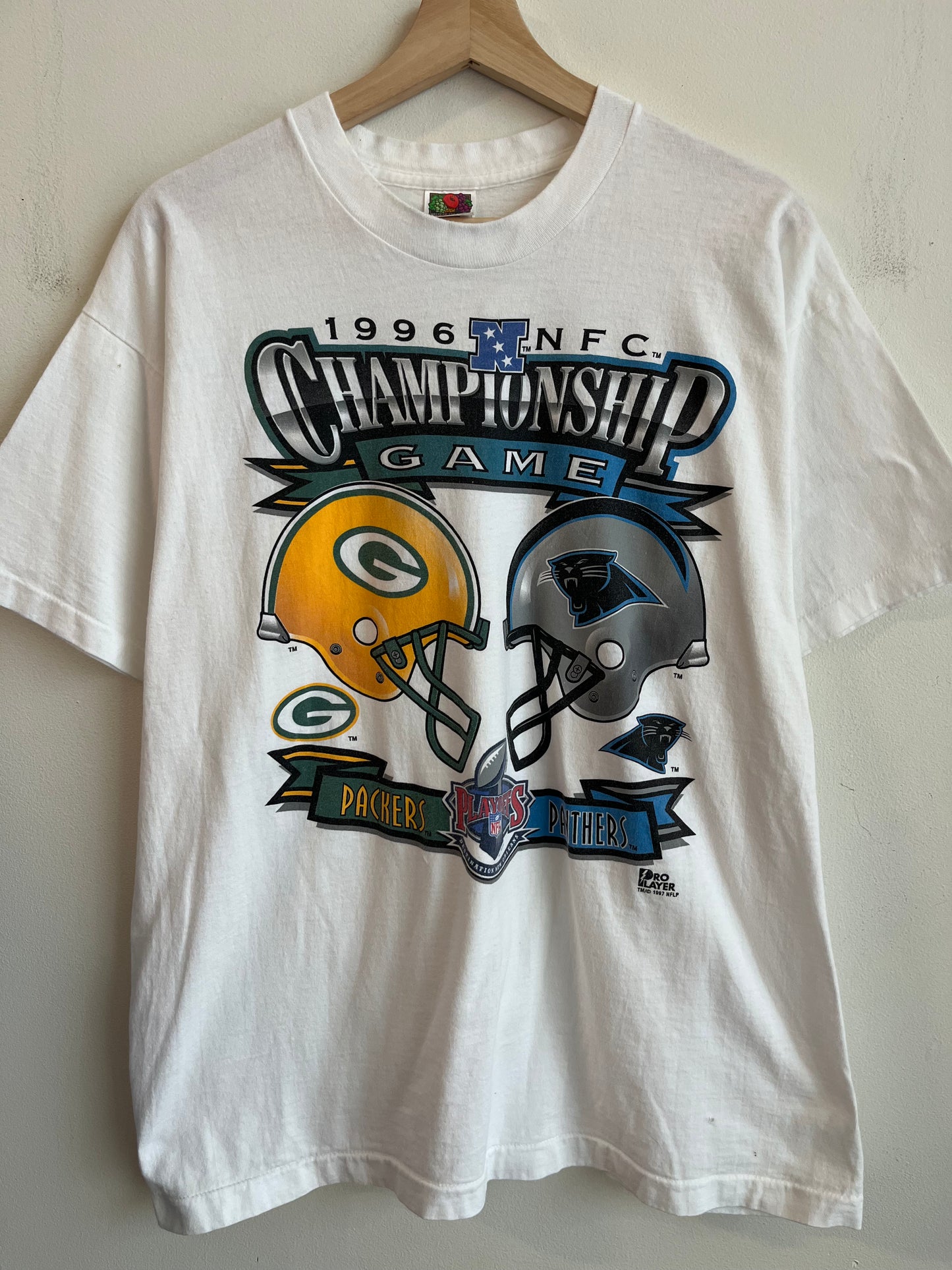 1996 Carolina Panthers Vs. Green Bay Packers Championship Game Pro Player Tee (XL)