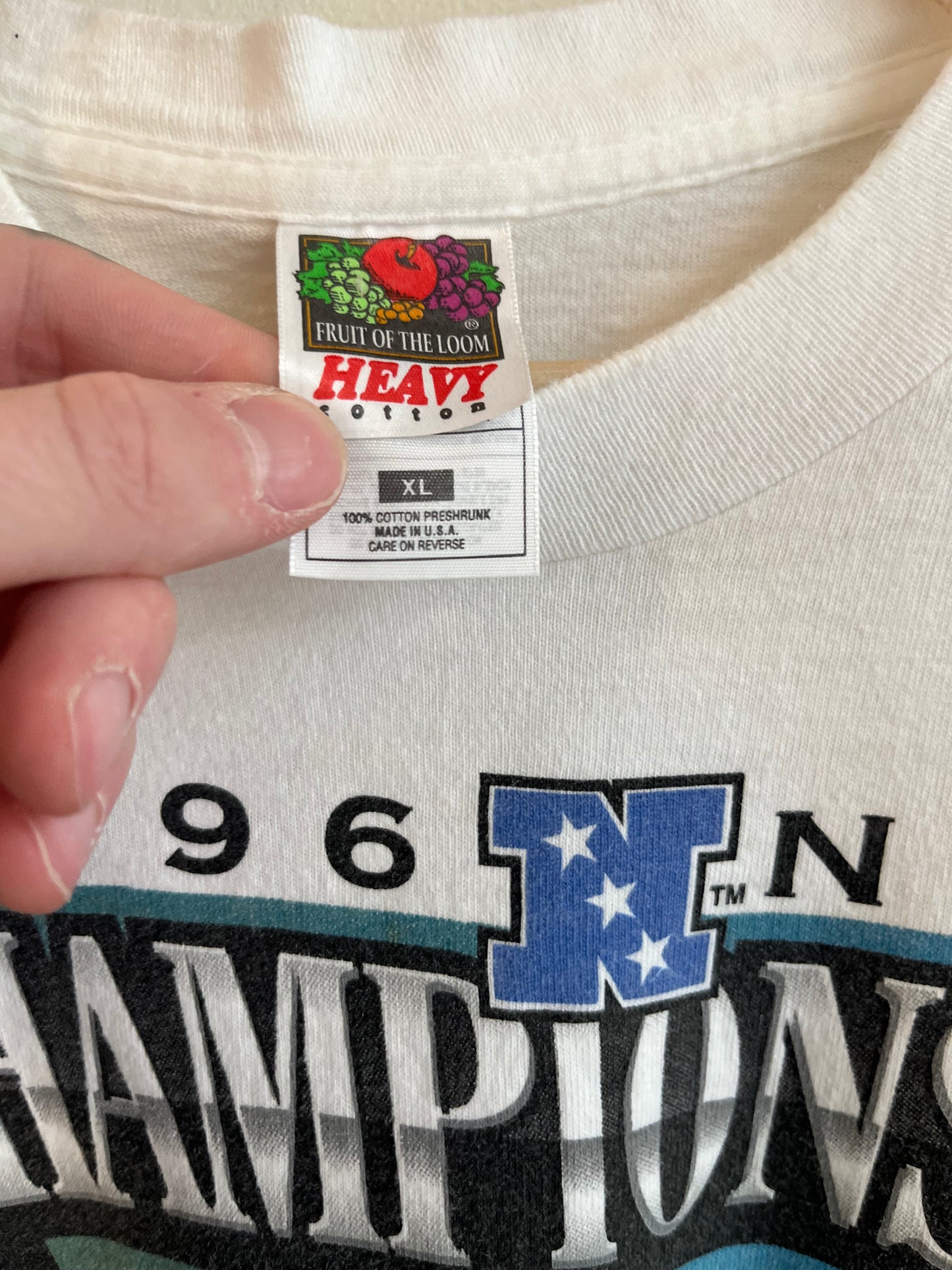 1996 Carolina Panthers Vs. Green Bay Packers Championship Game Pro Player Tee (XL)