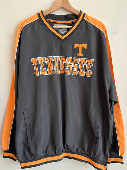 2000s University Of Tennessee Spell Out Embroidered Colosseum Orange Windbreaker (XL)