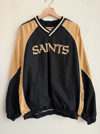 2000s New Orleans Saints Spell Out Big Logo Windbreaker (XL)