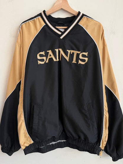 2000s New Orleans Saints Spell Out Big Logo Windbreaker (XL)
