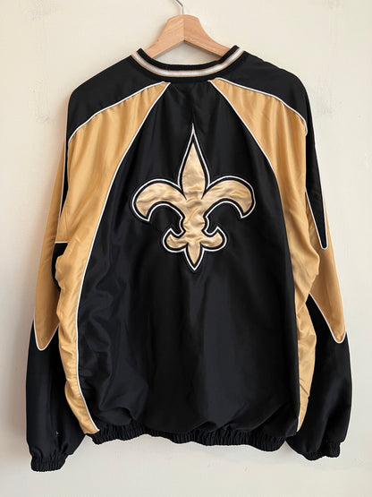 2000s New Orleans Saints Spell Out Big Logo Windbreaker (XL)