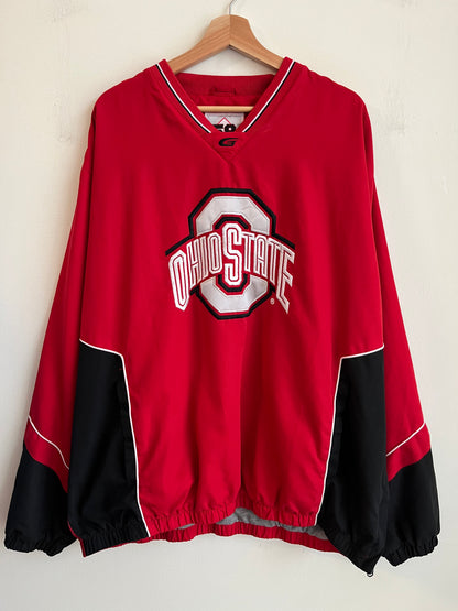 2000s Ohio State Buckeyes Embroidered Logo 58 Wind (XXL)