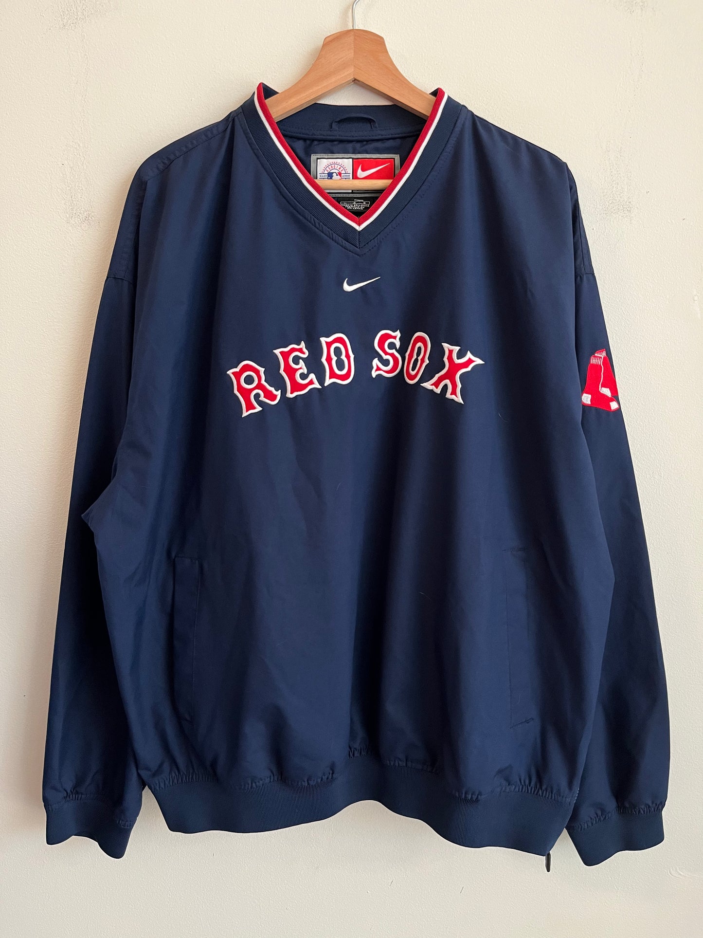 00s Boston Red Sox Nike Pullover Windbreaker (L)