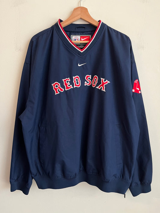 00s Boston Red Sox Nike Pullover Windbreaker (L)