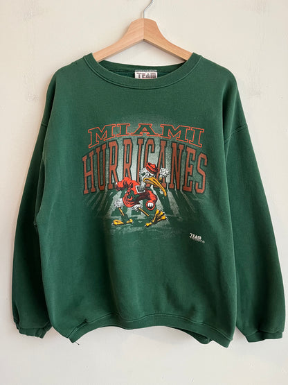 90s Miami Hurricanes Team Edition Crewneck (L)