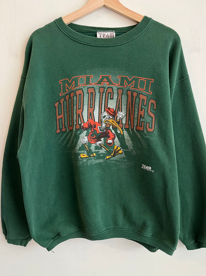 90s Miami Hurricanes Team Edition Crewneck (L)