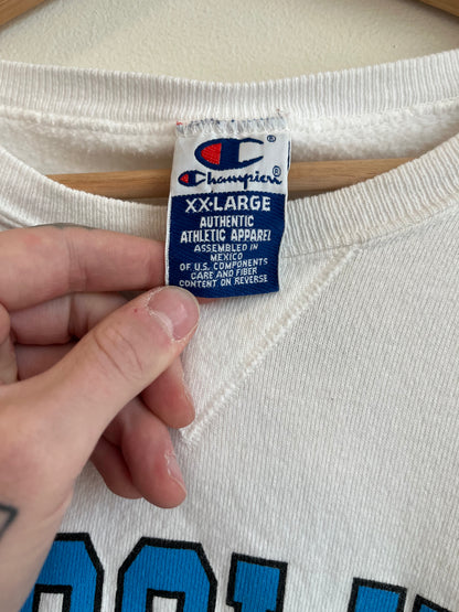 1993 Carolina Panthers White Champion Crewneck (XXL)