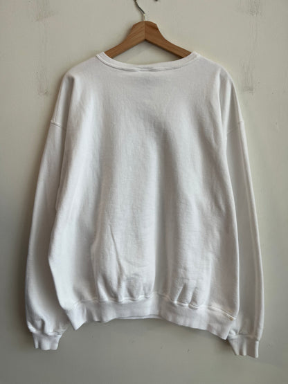 1993 Carolina Panthers White Champion Crewneck (XXL)