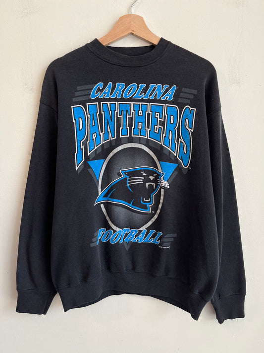 1993 Carolina Panthers Circle Spell Out Crewneck (M)