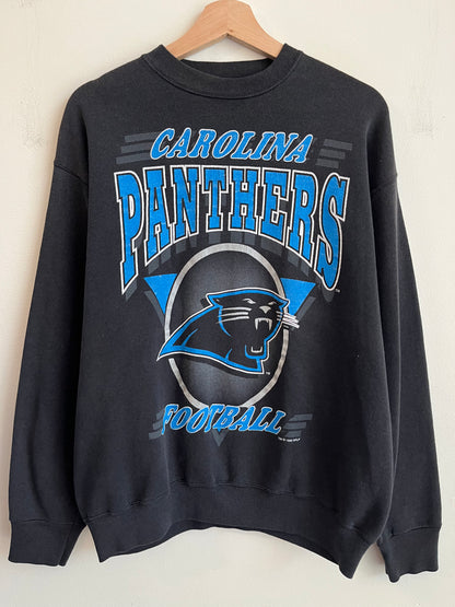 1993 Carolina Panthers Circle Spell Out Crewneck (M)