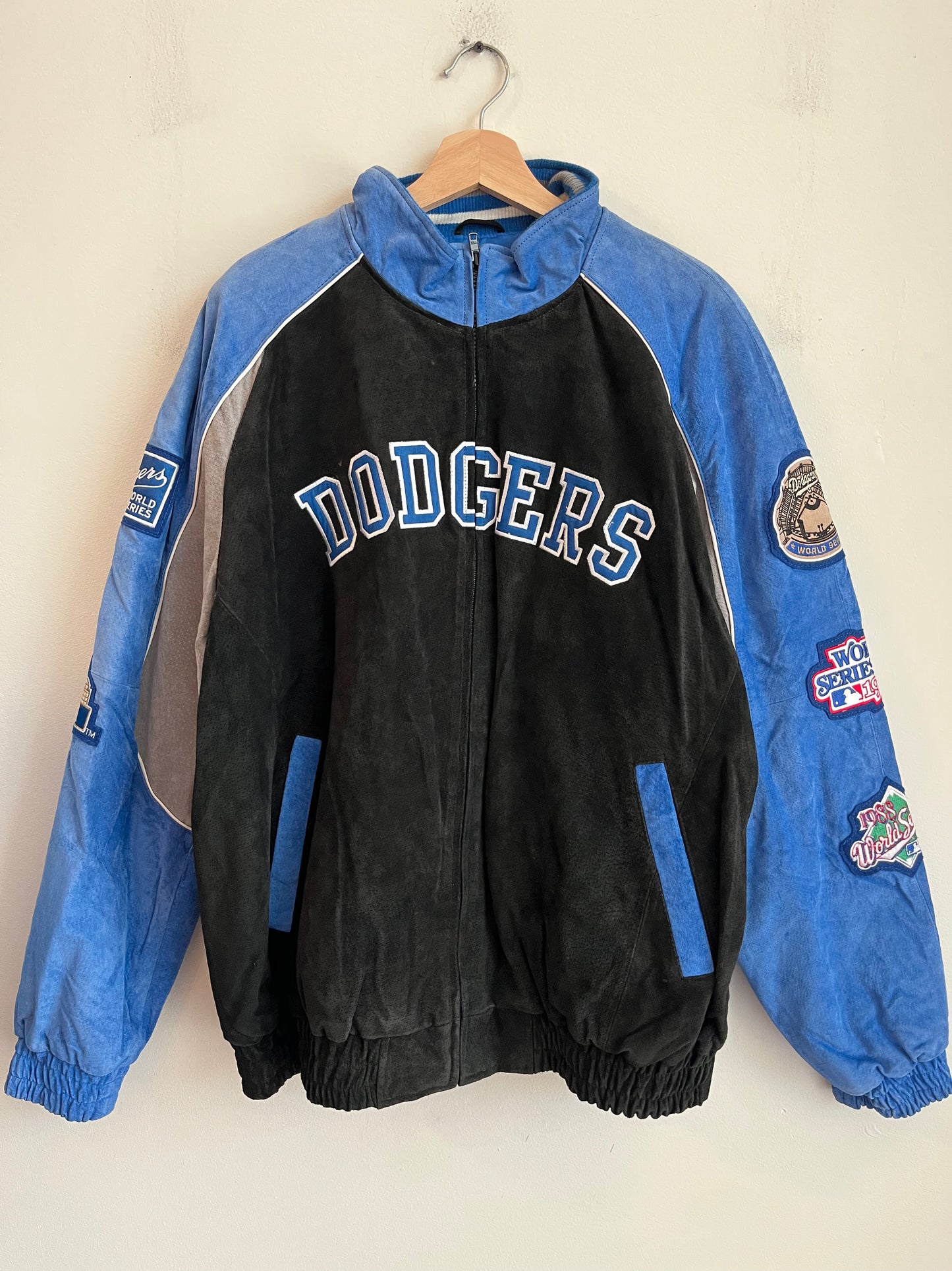 00s Los Angeles Dodgers Suede MLB Jacket (XL)