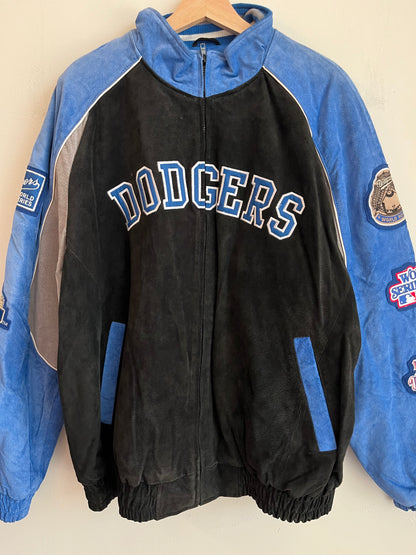 00s Los Angeles Dodgers Suede MLB Jacket (XL)