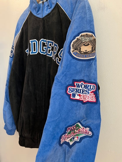 00s Los Angeles Dodgers Suede MLB Jacket (XL)