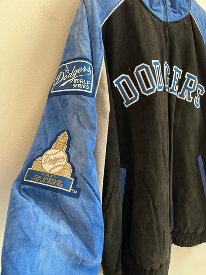 00s Los Angeles Dodgers Suede MLB Jacket (XL)