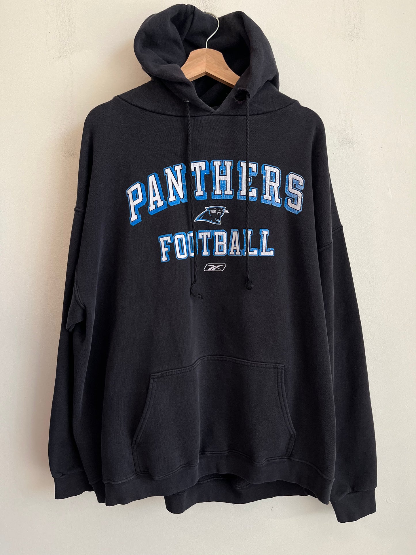 00s Carolina Panthers Reebok Spell Out Hoodie (XL)
