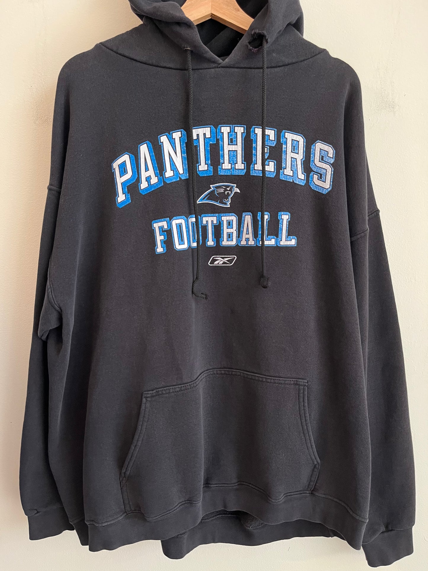 00s Carolina Panthers Reebok Spell Out Hoodie (XL)
