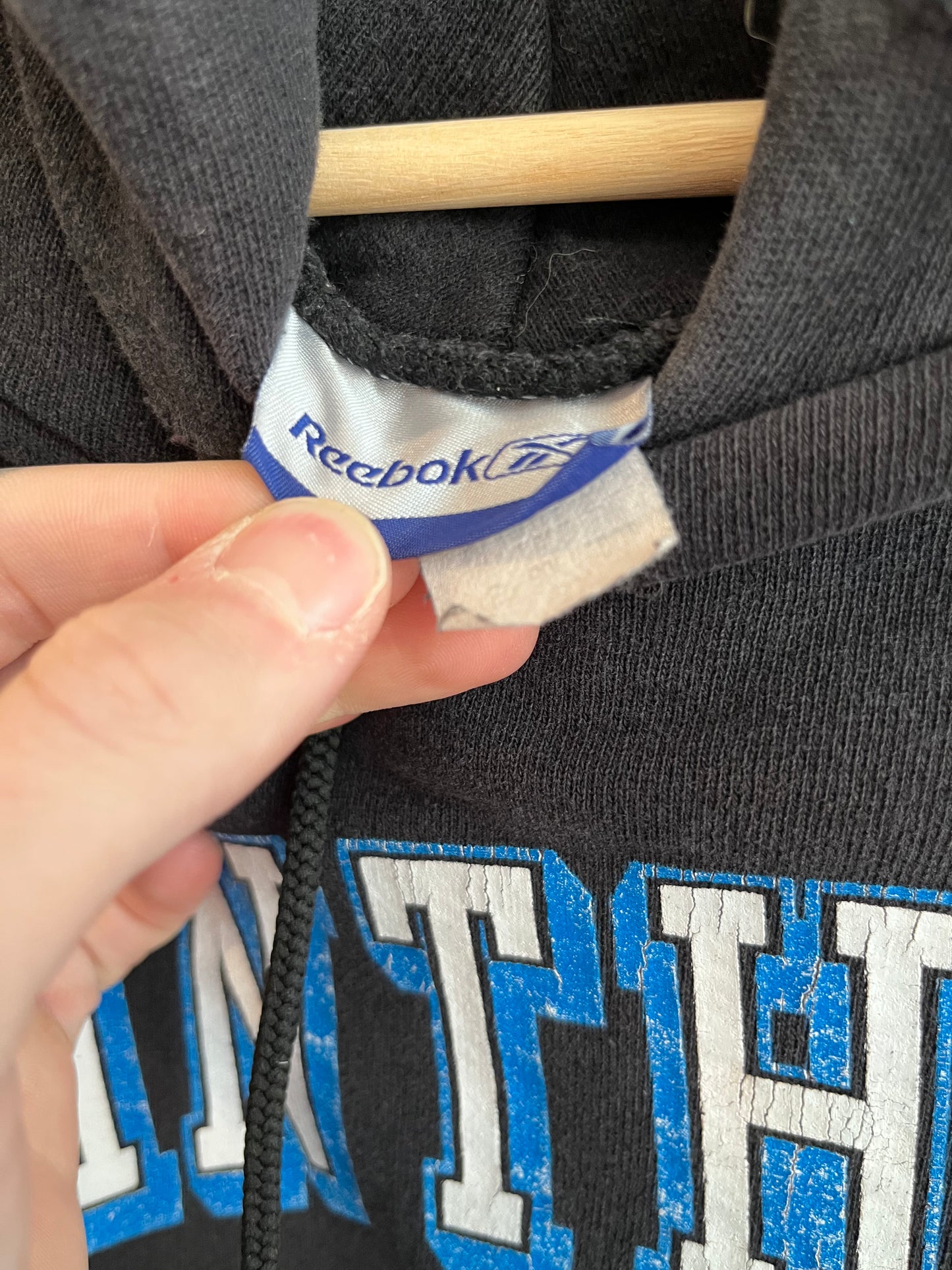 00s Carolina Panthers Reebok Spell Out Hoodie (XL)