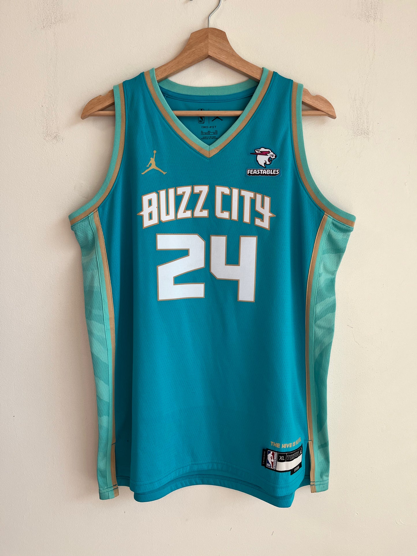 2023 Charlotte Hornets Brandon Miller Jordan Jersey (Youth XL)
