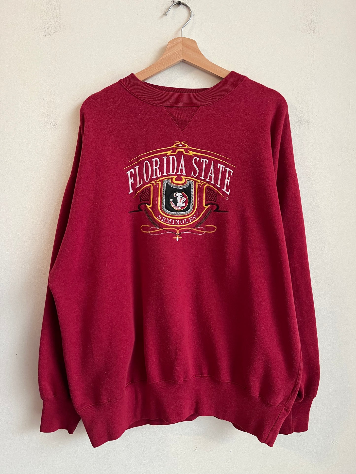 90s Florida State University (FSU) Embroidered Midwest Crewneck (XL)