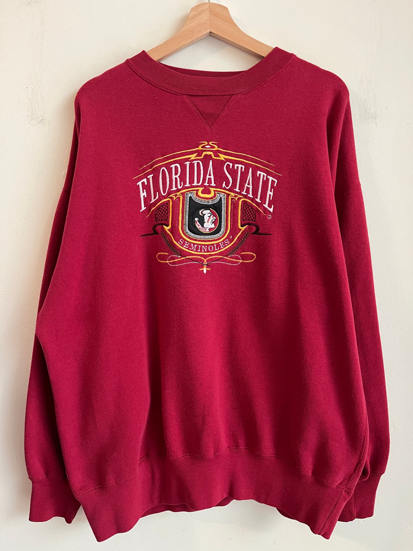90s Florida State University (FSU) Embroidered Midwest Crewneck (XL)