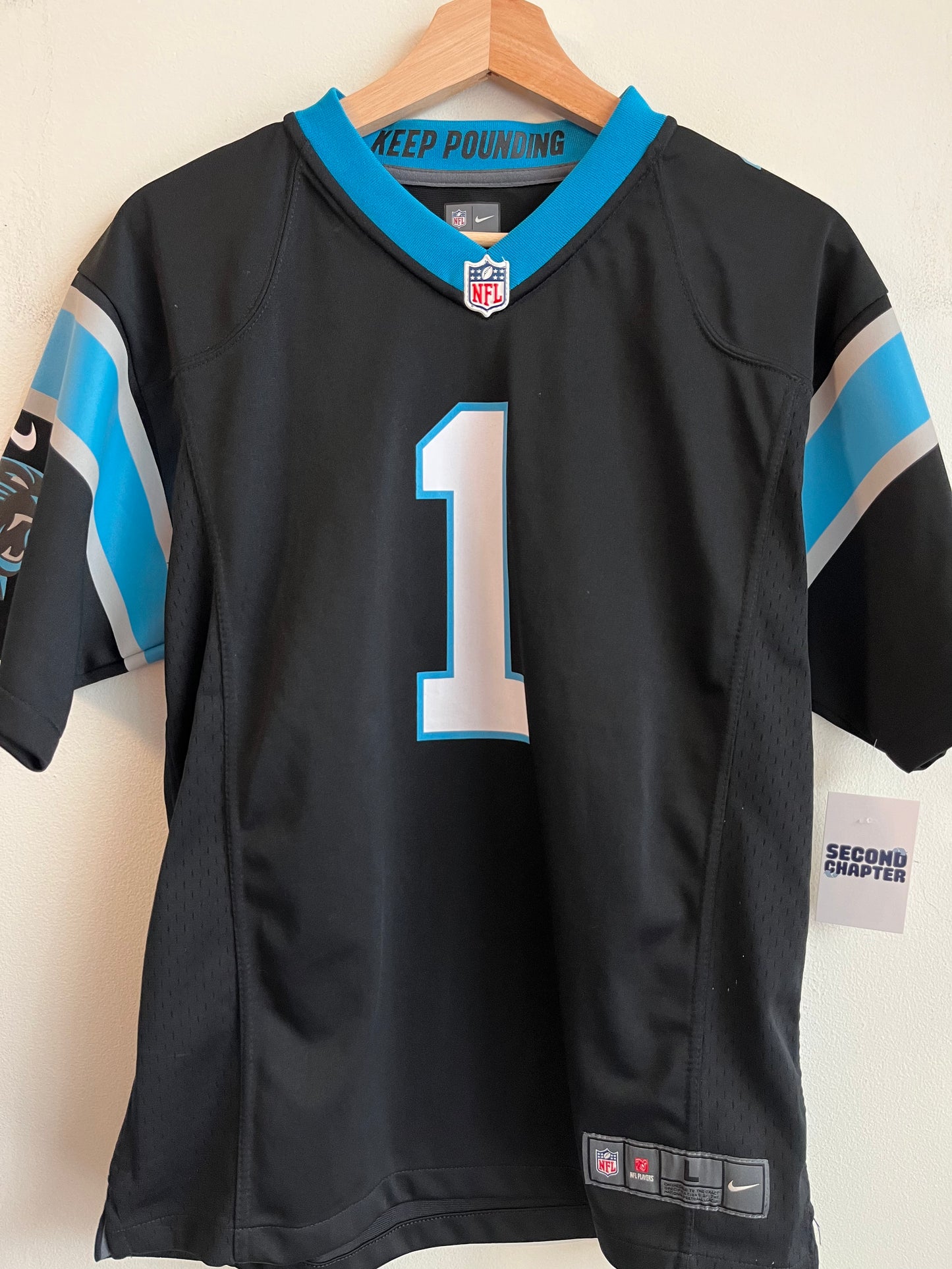 2016 Carolina Panthers Cam Newton Nike Home Jersey (Youth L)