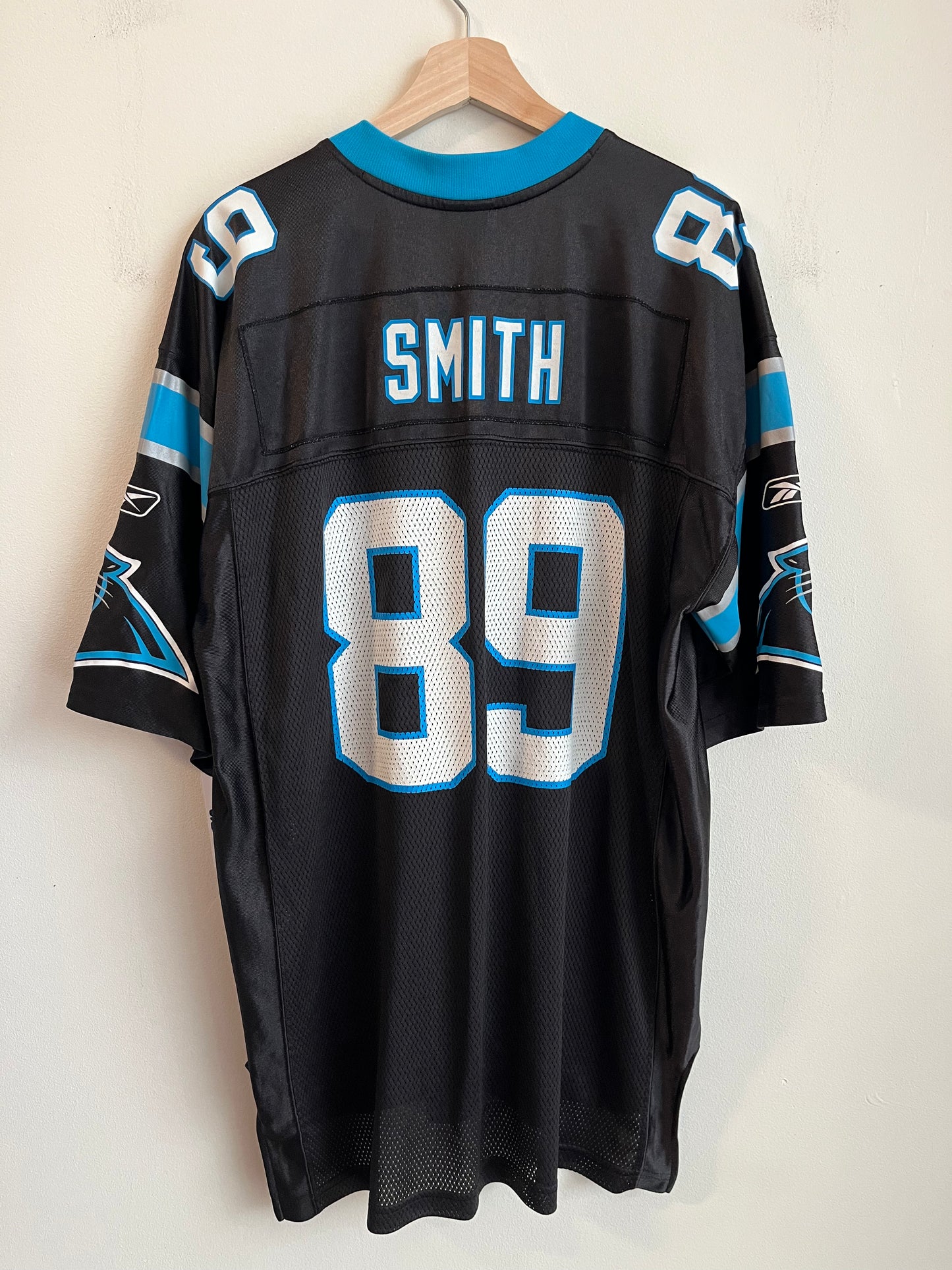 00s Carolina Panthers Steve Smith Reebok Home Jersey (L)